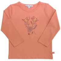 Langarmshirt mit Hirsch Stickerei