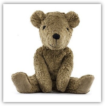 Senger Schlenkertier Teddybär Ein brauner Teddybär vor weißem Hintergrund