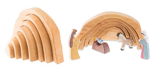 Produktfoto Holzkrippe aus Massivholz