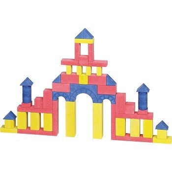 Bauwerk aus Bauklötzen Bauwerk aus Bauklötzen