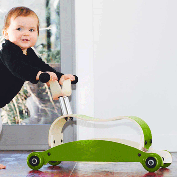 Baby auf 3in1 Rutschfahrzeug ab 9 Monate - Mini Flip grün