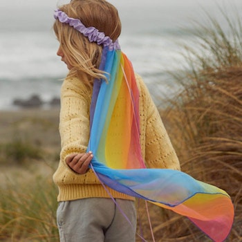 Regenbogen Schleier aus Seide von Sarah's Silks