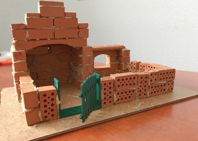 teifoc Steinbaukasten Ein fertiges Tiergehege von teifoc