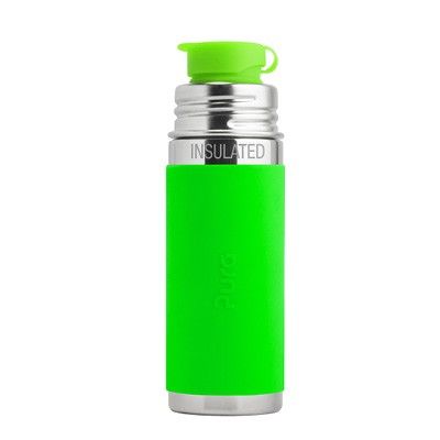 Pura Isolierte Trinkhalm Flasche ab 12 M - open end grün