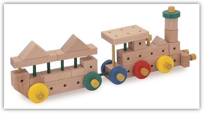 Eisenbahn mit Matador Bausteinen