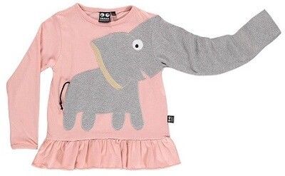 Langarmshirt für Kinder mit Elefantenrüssel als Ärmel