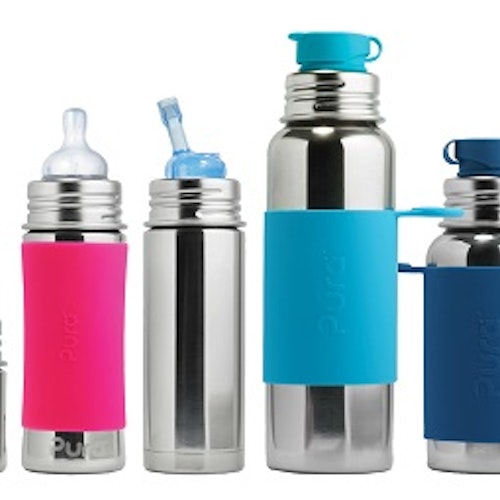 Pura kiki Trinkflaschen aus Edelstahl als Babyflasche bis zur Sportflasche und Keksdose