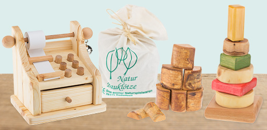 Natürliches Holzspielzeug von Drei Blätter