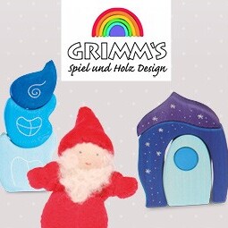 Grimm's Spiel und Holzdesign Märchendorf Bausteine inklusive Zubehör