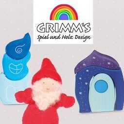 Grimm's Spiel und Holzdesign Märchendorf Bausteine inklusive Zubehör