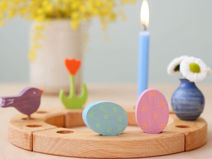 Grimms Stecker Osterei-Duo Blümchen