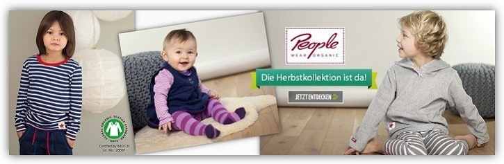 Kindermode People wear organic Drei Kinder in Klamotten von people wear organic