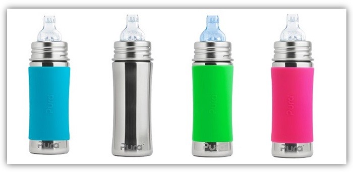 Trinklernflasche mit Silikon-Sauger von Pura Kiki