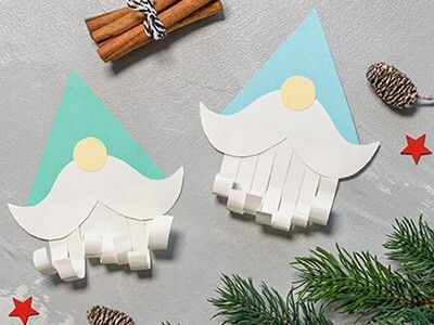 Bastelschritt für die Weihnachtswichtel