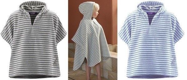 Badeponcho gestreift