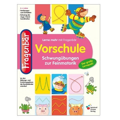 Mit einfachen Übungen die Feinmotorik vorbereitend auf die Stiftführung trainieren Vorschulheft Cover: Schwungübungen und Feinmotorik