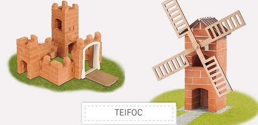 teifoc Steinbaukasten mit echtem Mörtel und Wiederauflösen