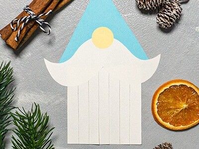 Bastelschritt für die Weihnachtswichtel