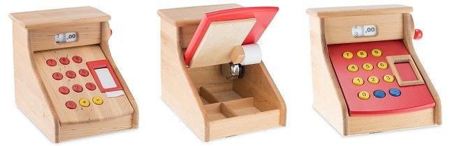 Kaufmannsladen Kasse aus Holz