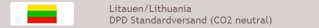 Litauen DPD Standardversand (CO2 neutral)