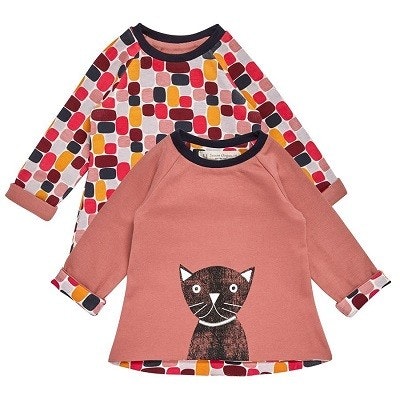 Gemustertes Bio-Langarmshirt für Kinder zum Wenden Gemustertes Bio-Langarmshirt für Kinder zum Wenden