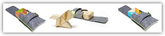 filz etui für tegu magnet bausteine
