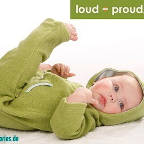 Loud and Proud Bio-Babybekleidung und ökologische Kindermode als Beweis für modischen Anspruch mit nachhaltigen Produkten