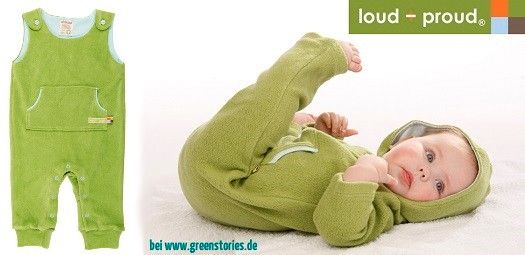 Loud and Proud Bio-Babybekleidung und ökologische Kindermode als Beweis für modischen Anspruch mit nachhaltigen Produkten