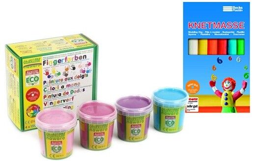 Nachhaltige Fingerfarben und Knete
