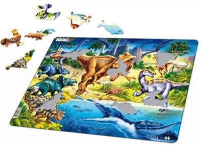 57 individuell geformte Puzzleteile Dinosaurier Puzzle