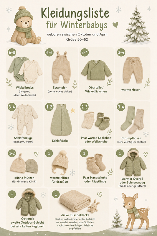 Erstausstattung Winterbabys