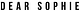 DEAR SOPHIE-Logo
