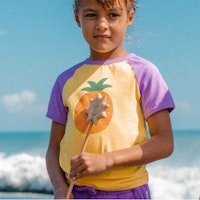 Weiches Raglan T-Shirt Ananas