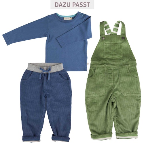 Edles dickeres uni Shirt langarm 100% Biobaumwolle