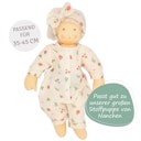 Vorschaubild Puppen Strampler 35-45 cm mit Haarband Früchte, Bio-Baumwolle