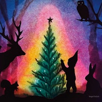 Vogel Geluk - Weihnachtsbaum nur die FOLIE