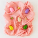 Vorschaubild Spieltuch Seide Pfingstrosen-rosa mittel 89 x 89 cm