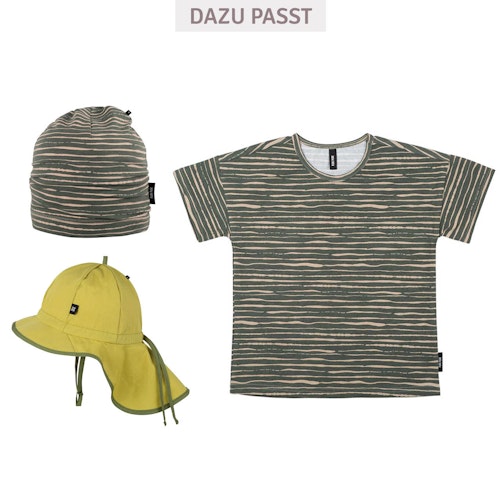 Blaue Kinder Beanie Frühling Tiere → Kinder Beanie Frühling Tiere