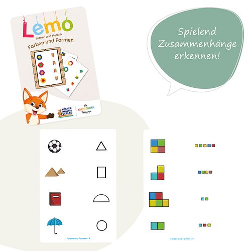 Lemo Kartensatz Farben und Formen ab 3 J.