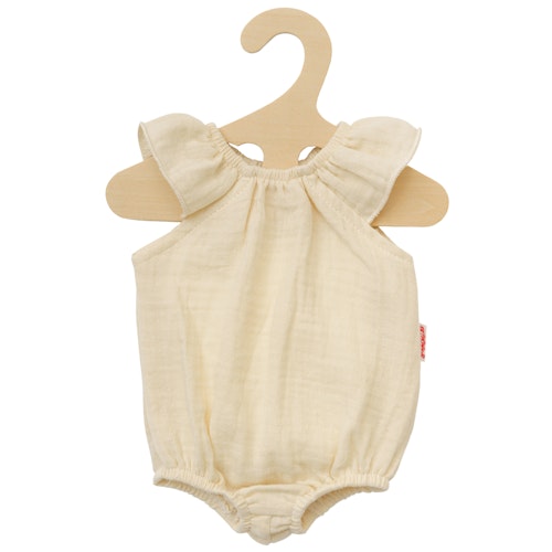 Puppen Body Rüschen 35-45cm beige, Bio-Baumwolle