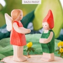 Vorschaubild Elfe Sumselinchen Holzfigur 11 cm hoch