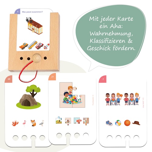 Lochkasten Starterset ab 4 Jahren mit 6 Kartensätzen