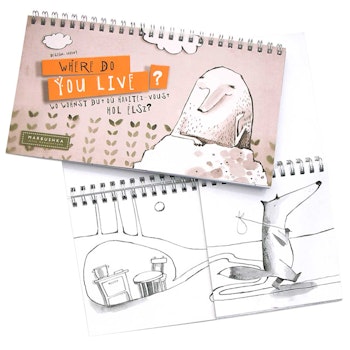 Sortier- und Malbuch „Where do you live?“ ab 2 Jahre