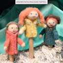 Vorschaubild Fingerpuppen Bastelset für selbst gestaltete Fingerpüppchen