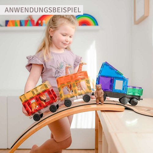 Connetix Magnetbausteine Transportset inkl. Räder 50 Teile