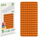 Vorschaubild Bauplatte für Stecksteine – Basisplatte orange 12,5x25 cm