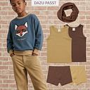 Vorschaubild Pullover beige Wikinger Print