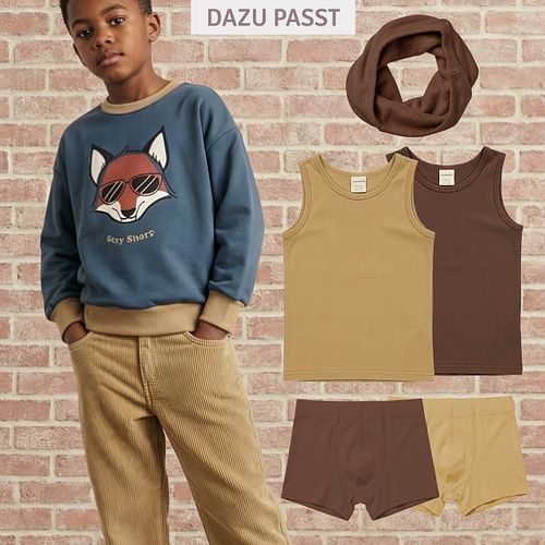Pullover beige Wikinger Print