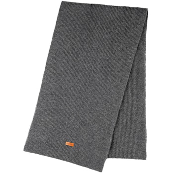 Damen Schal Wolle Kaschmir Mix 180x24 cm anthrazit