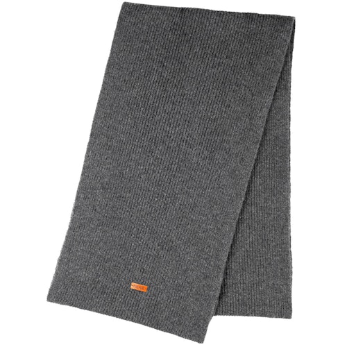 Damen Schal Wolle Kaschmir Mix 180x24 cm anthrazit